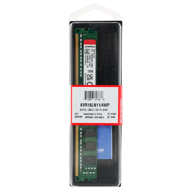 Memorie RAM Kingston ValueRAM ValueRAM 4GB Verde