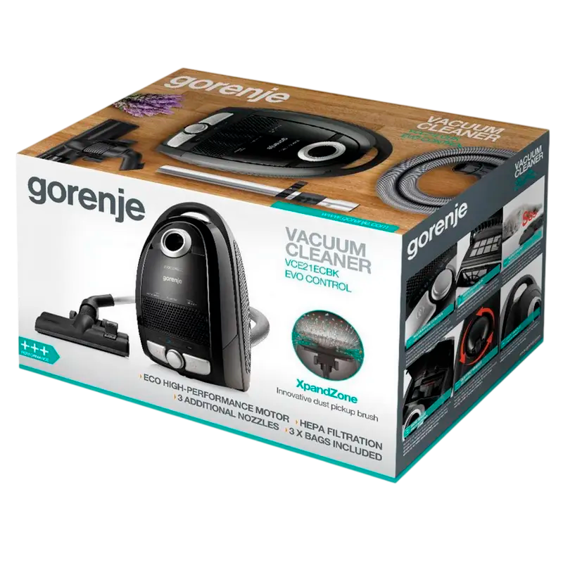 Aspirator Gorenje VCE21ECBK Negru